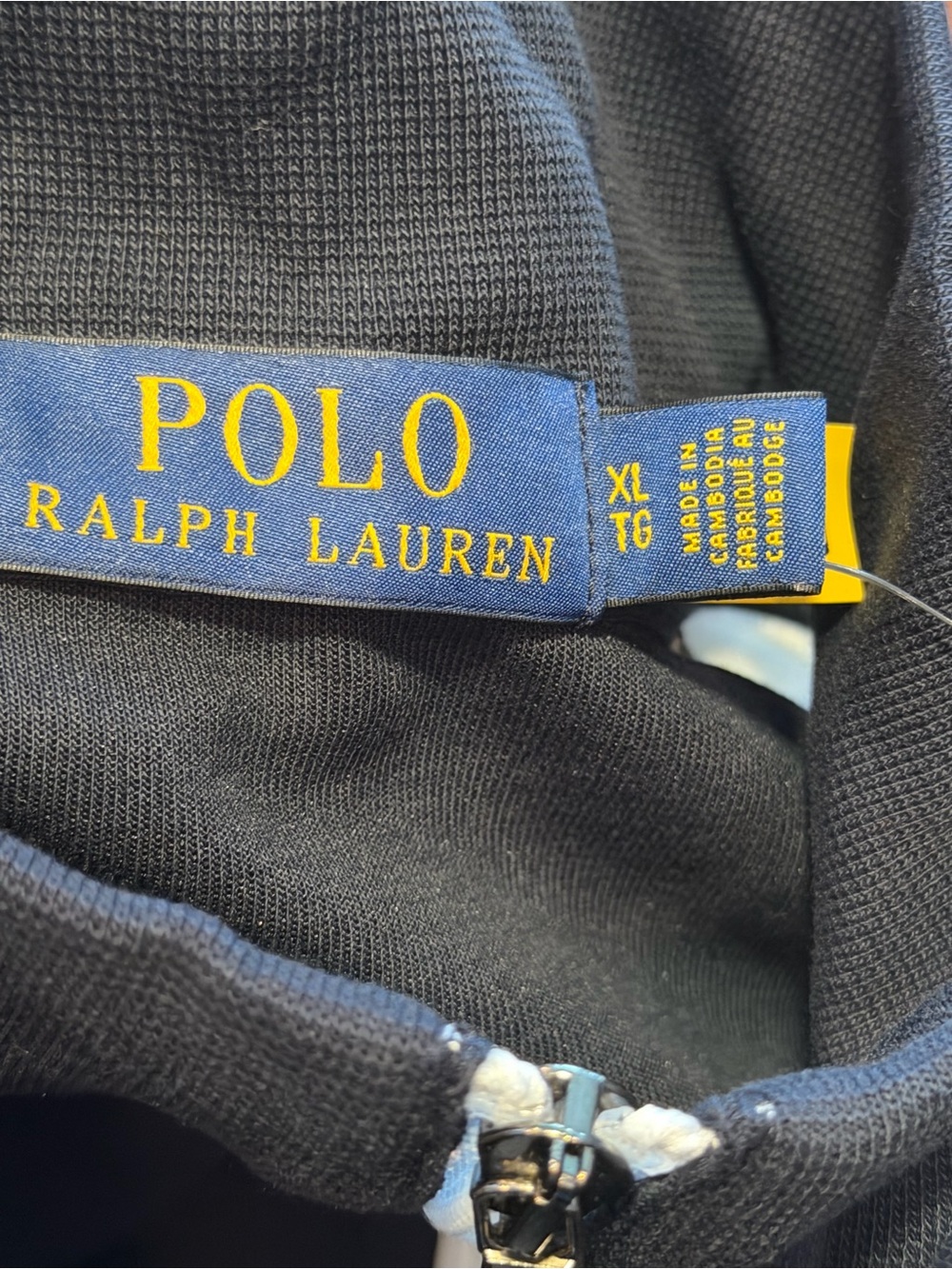 Polo Ralph Lauren Double Knit Aviator Track Jacket Blue Navy NWT Men’s XL - Picture 7 of 12